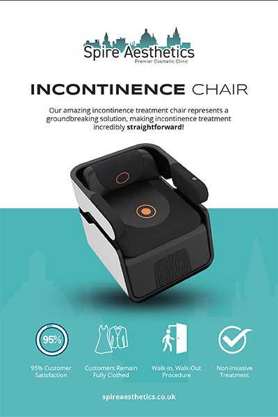 An image of Pelvic Floor Chair Therapy Pinner and the benefits.