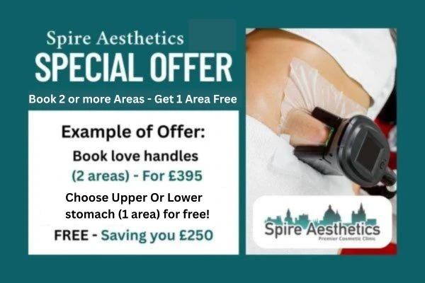 Fat Freezing Promotion Pinner from Spire Aesthetics - Book Today!