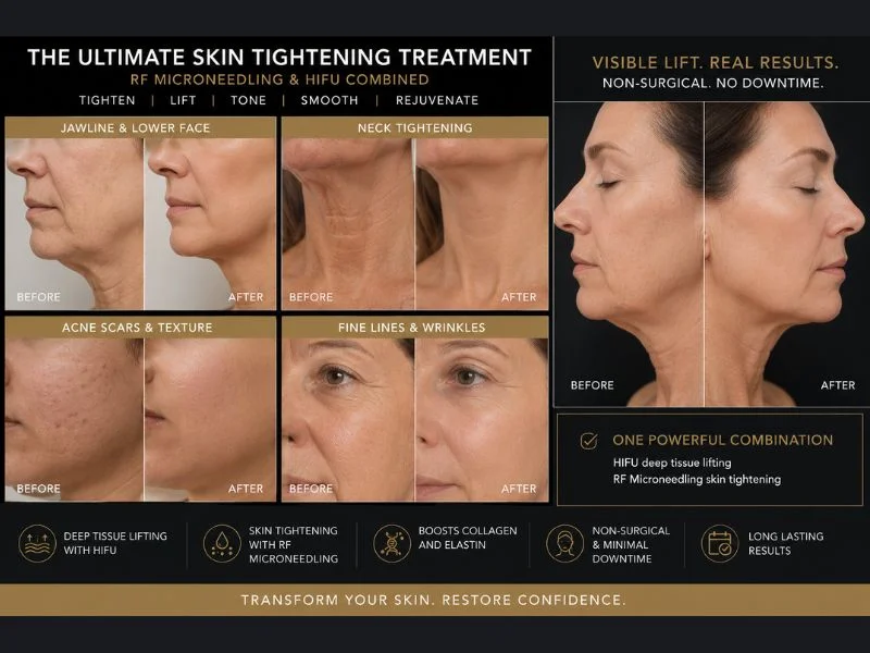 Results of combined treatment for the ultimate skin tightening treatment Pinner